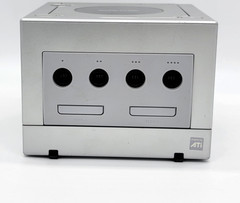 Nintendo GameCube Console Bundle SILVER 101 2Games 4 Controllers TESTED WORKS