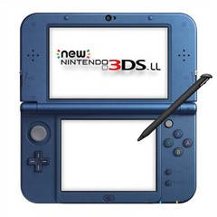 USED Japanese New Nintendo 3DS XL LL METALLIC BLUE with all items RED-001