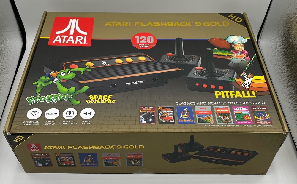 Atari Flashback 9 Gold Console with 120 Built-in Games