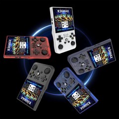 R36MAX Gaming Console, 4-inch HD IPS Screen Handheld Game Consoles with 4000m…