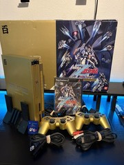 Playstation 2 Gold Gundam Hyakushiki SCPH-55000 GU Console