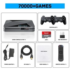 Super Console X2 Pro Retro Game Console 70000+ Games PS1 DC MAME SS +Gamepad