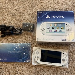 [Excellent] PS Vita PCH-2000 ZA14 Light Blue / White Sony Playstation Boxed