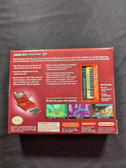 Nintendo Game Boy Advance SP Flame Red CIB Tested Working