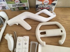 Nintendo Wii RVL-001 Game System Bundle w/Games, & Lots of Accessories Golf