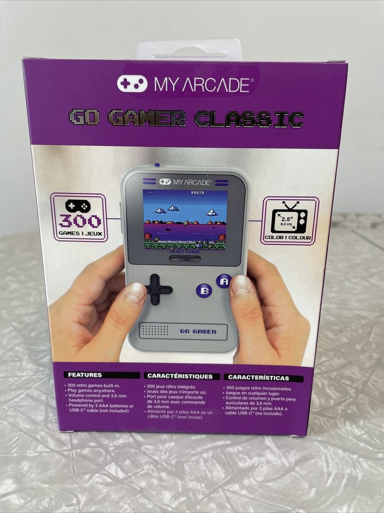 My Arcade DGUN-3910 Go Gamer Classic Portable Electronic Game Console 300 Games