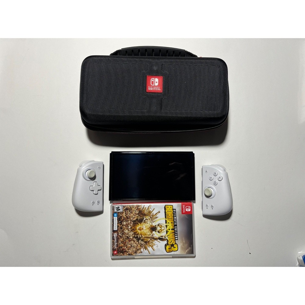 Nintendo OLED Switch Mobapad Joy Cons Gaming Console + Case + Game🔥Nice!
