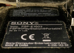 Sony Playstation Psp E1003 Handheld Game Console Black with Charger No Box