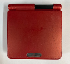 Nintendo Game Boy Advance SP Handheld System – Flame Red – Bad Hinge