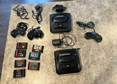2x Tested & Working Model 2 Sega Genesis’ Cleaned With Authentic Games