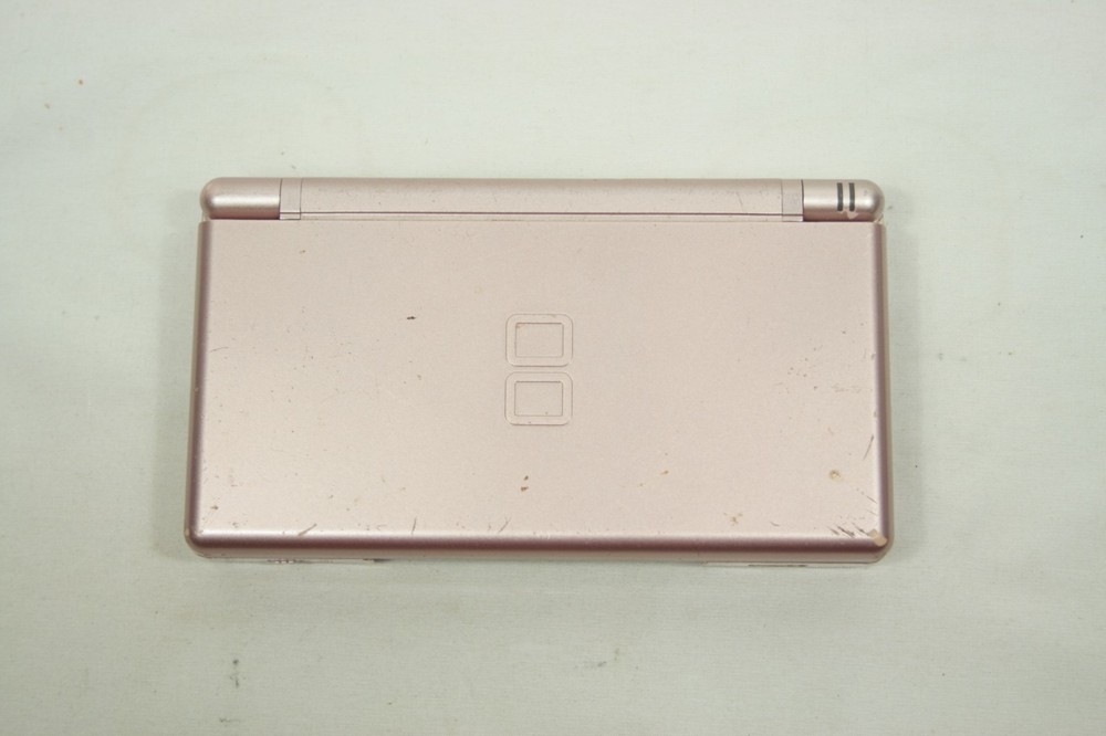 Nintendo DS Lite Console Pink Metallic Rose UNTESTED AS IS FOR PART FOR REPAIR