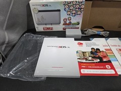 Nintendo 3DS XL Mario & Luigi Dream Team Silver Edition Original Box US Complete