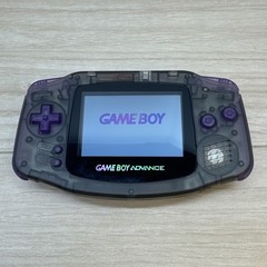 Nintendo Game Boy Advance Custom IPS V3 Backlit 720×480 Clear Black Purple
