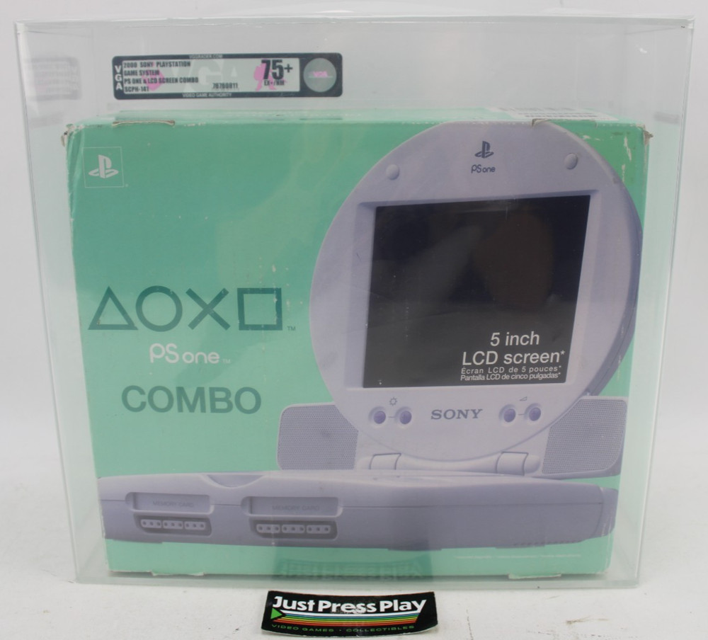 Sony PlayStation PS1 Combo w/ LCD Screen Fact. Sealed VGA Graded 75+ EX+/NM