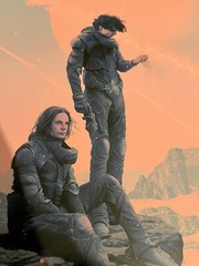 IN-HAND DUNE Variant Movie Poster Mondo Rory Kurtz Art screen print Villeneuve