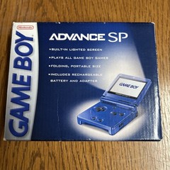 Nintendo Game Boy Advance SP Console – Cobalt Blue Complete CIB Working