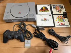 Sony PlayStation 1 PS1 Console SCPH-7000 with 4 Games Japanese