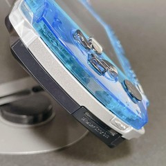 Sony PSP-1000 IPS Custom Console Skeleton Blue Black Tested Working