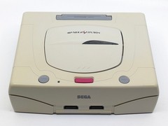 Sega Saturn White HST-3220 NTSC-J Tested w Controller + Touge King the Spirits 2