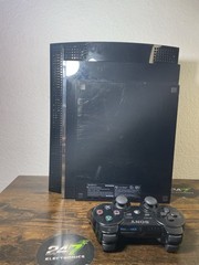 Sony PlayStation 3 PS3 Backwards Compatible 80GB Black w/ Controller FOR PARTS