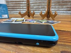 Nintendo 2DS XL Console Black/Turquoise w/Box & Inserts PARTS/REPAIR ONLY! READ!