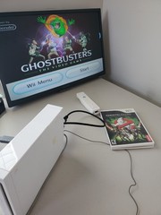 White Nintendo Wii Console System Bundle w/ 12 Games Controller TESETED – Ghostb