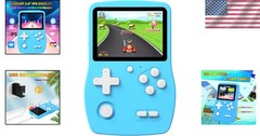 Kid’s Handheld Game Console with 139 Games – Mini Travel Electronic Toy, Blue