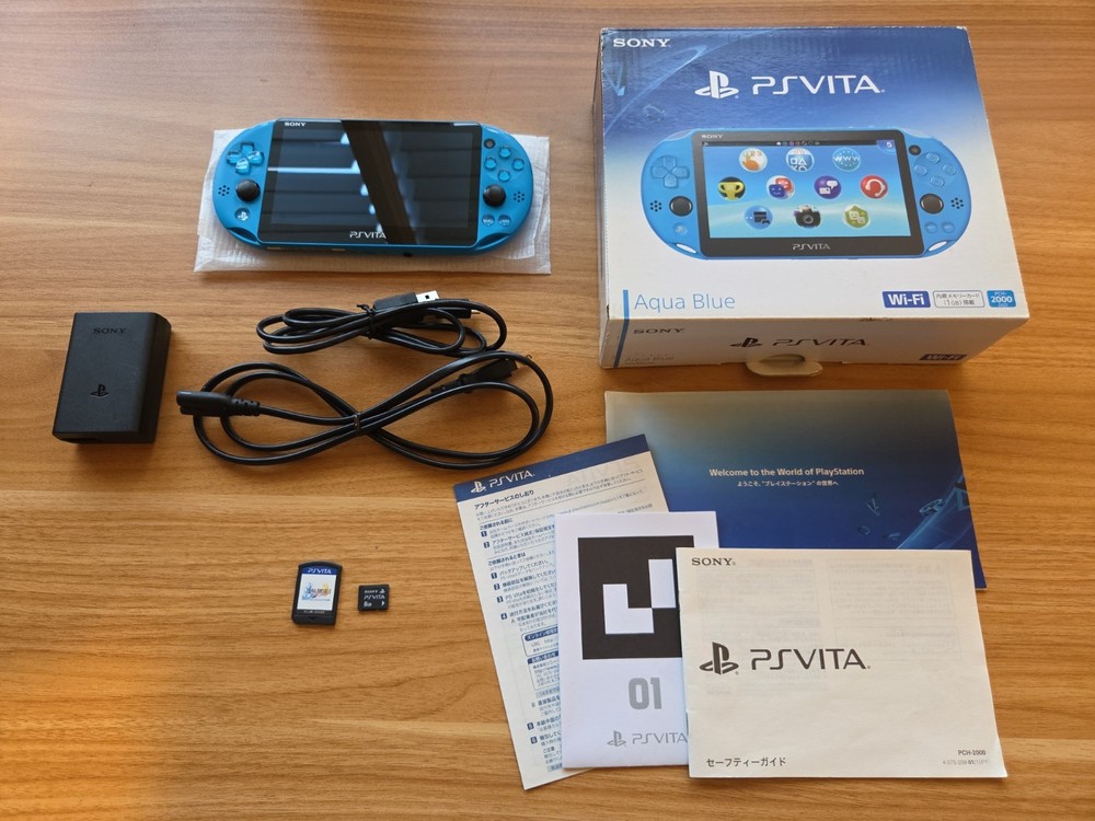 PS Vita Aqua Blue PCH 2000 Za23 Console Charger PSV Slim [BOX]