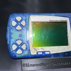 Bandai Wonderswan Clear Blue SW-001 for Parts or Repair