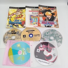 PlayStation 2 PS2 Slim Black Console & 5 Games SCPH-90000 Japanese