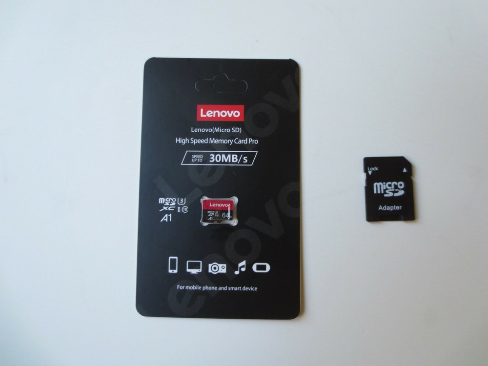 Lenovo 64G Micro SD High Speed Memory Card Pro (Adapter Included)