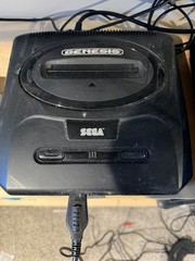 Sega Genesis Mk-1631 Black Video Game Console Tested