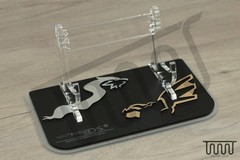 Acrylic Display Stand for Nintendo DSi Pokémon Reshiram and Zekrom Edition