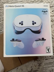 Meta Quest 3S 256GB All-in-One VR Headset W/Batman Arkham (As-Is- NO RETURNS)