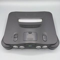 NINTENDO 64 CONSOLE BUNDLE +CABLES+ 1 CONTROLLER +2 GAMES -N64 NUS-001 TESTED✅