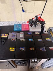Original NES Nintendo Console 18 Games, Game Genie, Zapper – READ