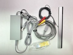 Nintendo Wii RVL-001 Black Console Motion Plus w/ Controllers Nunchuks Cords EUC
