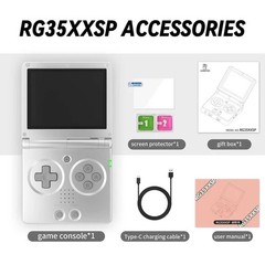 Anbernic RG35XXSP 64GB Handheld Console – Silver