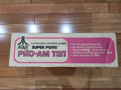 Atari Super Pong Pro-Am 10 Console – In Box w/ Original Manual (Tested)