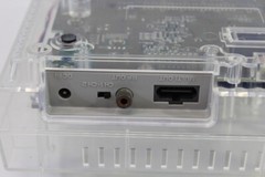 Super Nintendo Transparent Crystal Clear Console SNES SFC Converted AC AV TESTED