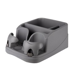 GO GEAR Charcoal Console – Versatile Car Organizer with Adjustable Drink Holders