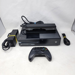 Microsoft Xbox One Console w/Power Adapter, Kinect Black Model 1540 500GB