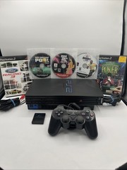 PlayStation 2 PS2 Fat Console Bundle SCPH-39001 – Network Adapter 5 Games & 🎮