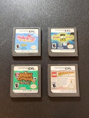 Nintendo 3DS (Original) Used | 4 Games + Charger | Cosmo Black | CTR-001 (USA)