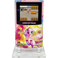 Nintendo Game Boy Color GBC Backlit IPS Q5 Mod Console Pink Mew Holo Pokemon UV
