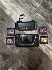 SEGA GAME GEAR, With 4 Games & Power Pack (see Photos & Description)