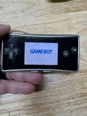 Nintendo Game Boy Micro OXY-001Silver Console Tested Working/No Charger