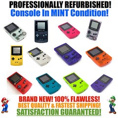 NEW SCREEN Nintendo Game Boy Color GBC System NEW PICK YOUR COLOR!