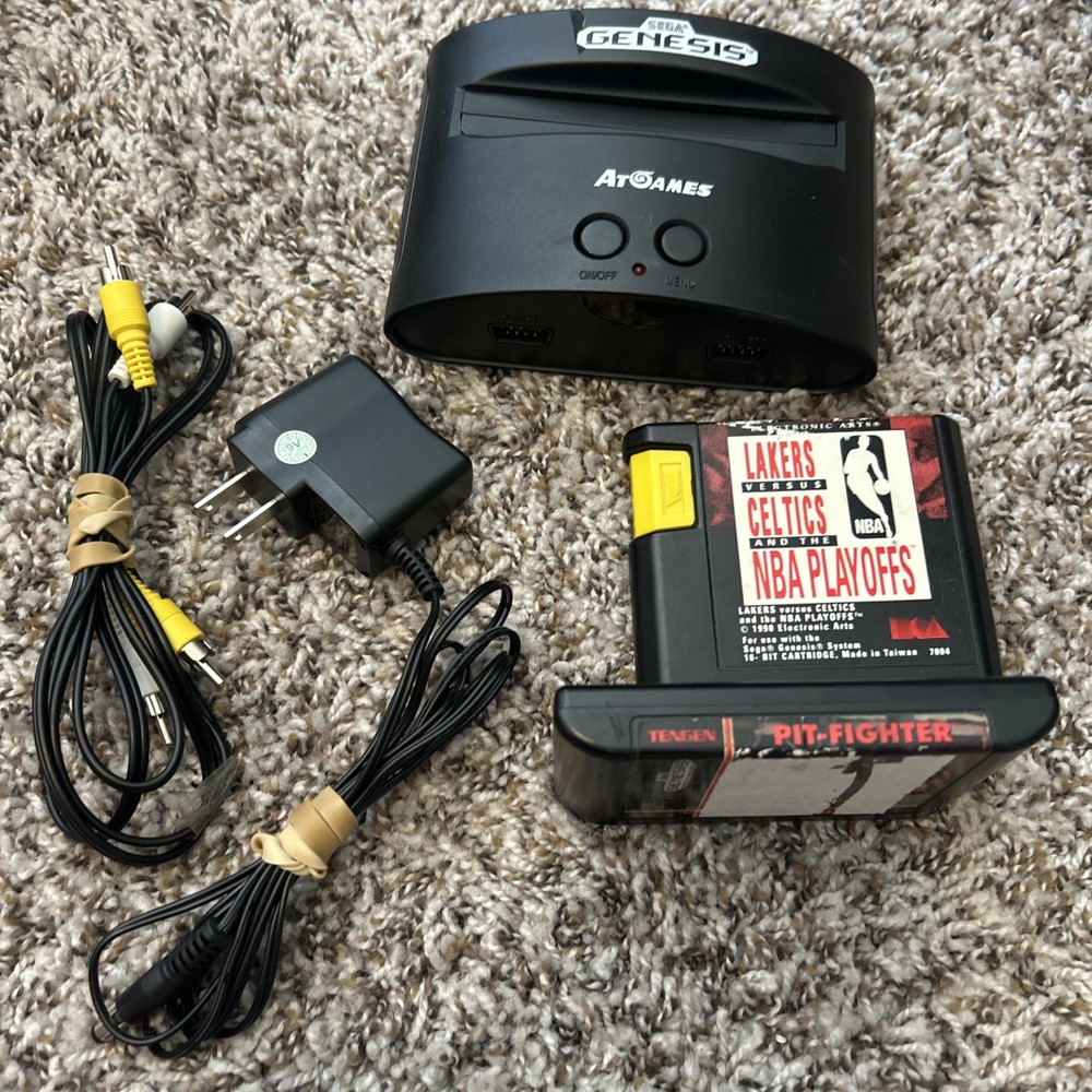 AtGames Sega Genesis Classic Mini Game Console w/ 80 Built-In Games Pit Fighter