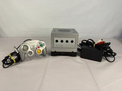 Nintendo GameCube Silver Console with Game Boy Player, Controller & Cables